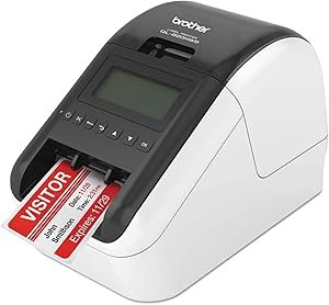61YyQtvrwL._AC_SY300_SX300_ Brother QL-820NWB Professional, Ultra Flexible Monochrome Label Printer with Multiple Connectivity options