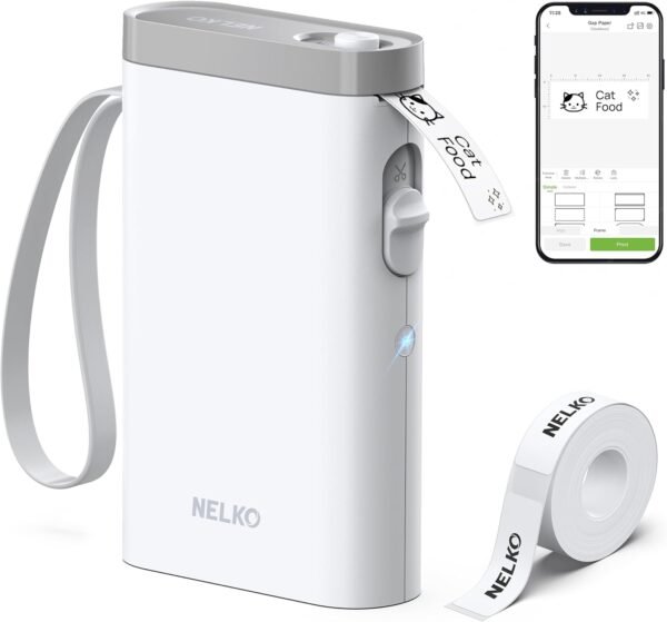 61j-0VbdDQL._AC_SL1500_ Compact Nelko Label Maker Review: The Ultimate Bluetooth Printer for Home Organization