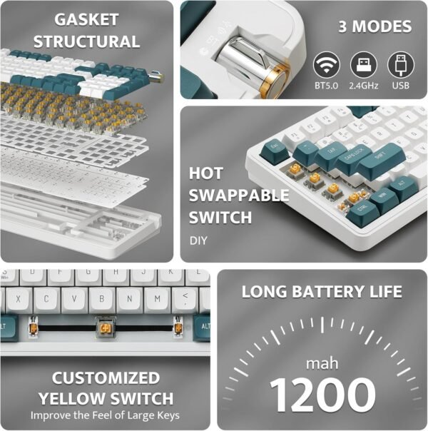 71ABWjHCalL._AC_SL1500_ Discover the darkFlash DF98 Wireless Mechanical Keyboard Review: A Game Changer for Gamers!