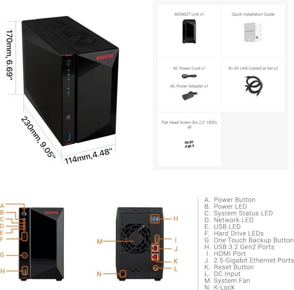 71BMhIBFIL._AC_SL1500_ Ultimate Review of Asustor AS5402T NAS for Gaming and Streaming