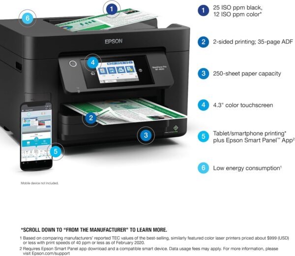71vjjeLqkhL._AC_SL1500_ Epson WorkForce Pro WF-4820 Review Unleashes High-Speed Printing Power for Offices