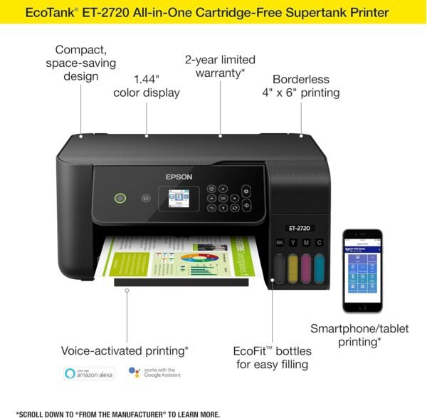 Epson EcoTank ET-2720 Review The Ultimate Wireless All-in-One Printer Experience