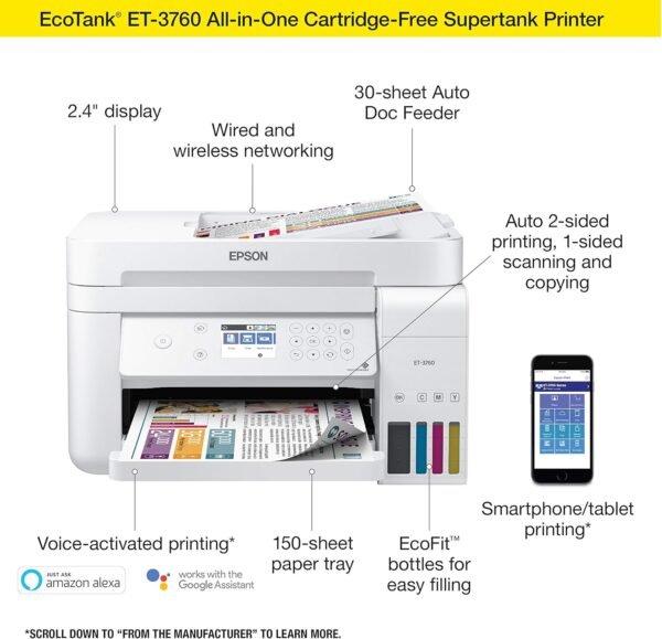 Epson EcoTank ET-3760 Review Unveils the Ultimate Cartridge-Free Printer Experience