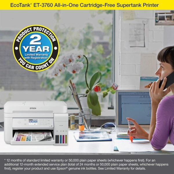 Epson EcoTank ET-3760 Review Unveils the Ultimate Cartridge-Free Printer Experience